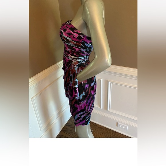 Leopard printed dress size 10, made of 100% silk - Picture 4 of 12